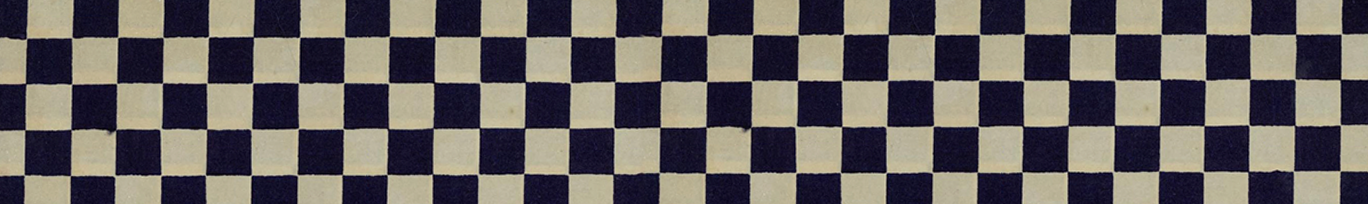 Vintage checkered chiyogami paper design created by Kikuo Hirose, based on Edo-period masterpieces, published in 1926 by Isetatsu Shoten.