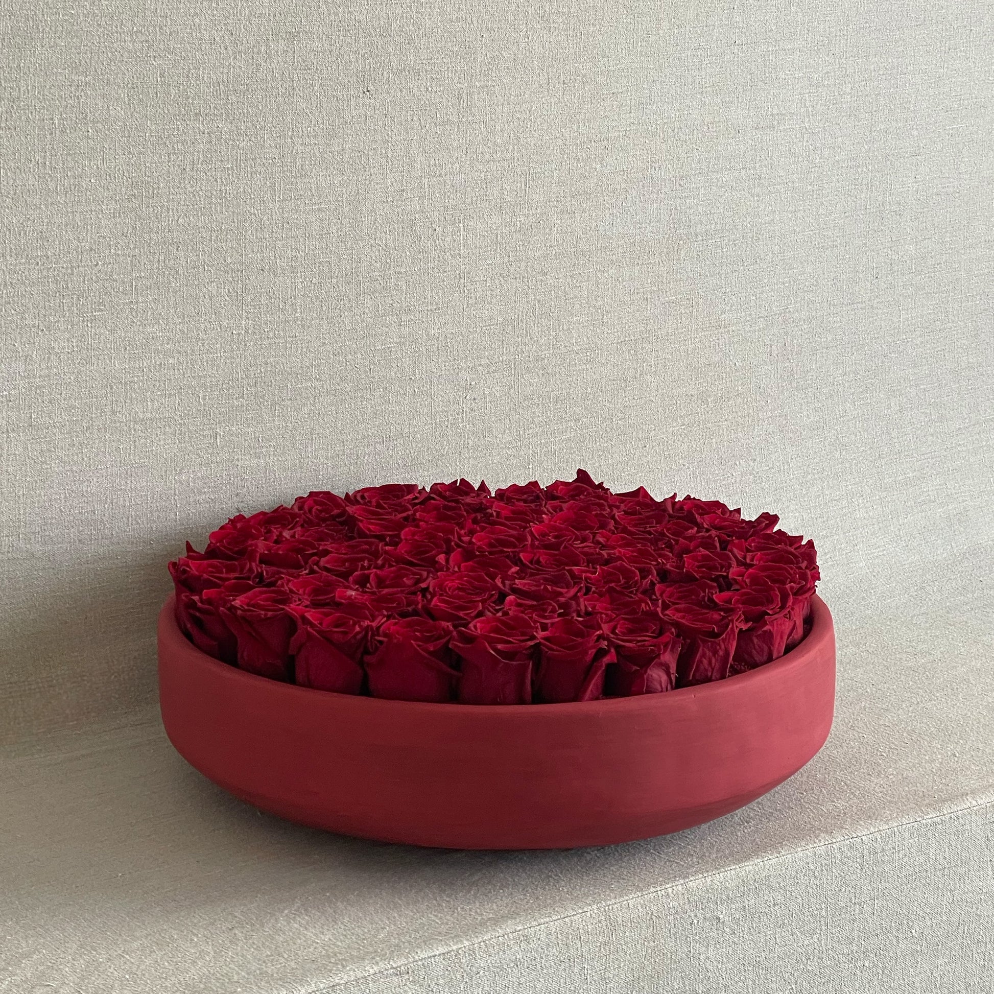 Red Rose Serene preserved floral arrangement, perfect as a timeless gift or decor piece
